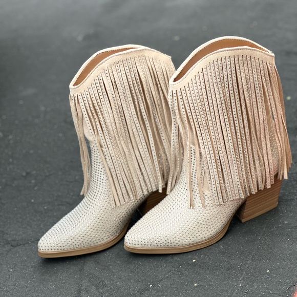 Bling fringe cowboy boot - Picture 4 of 7